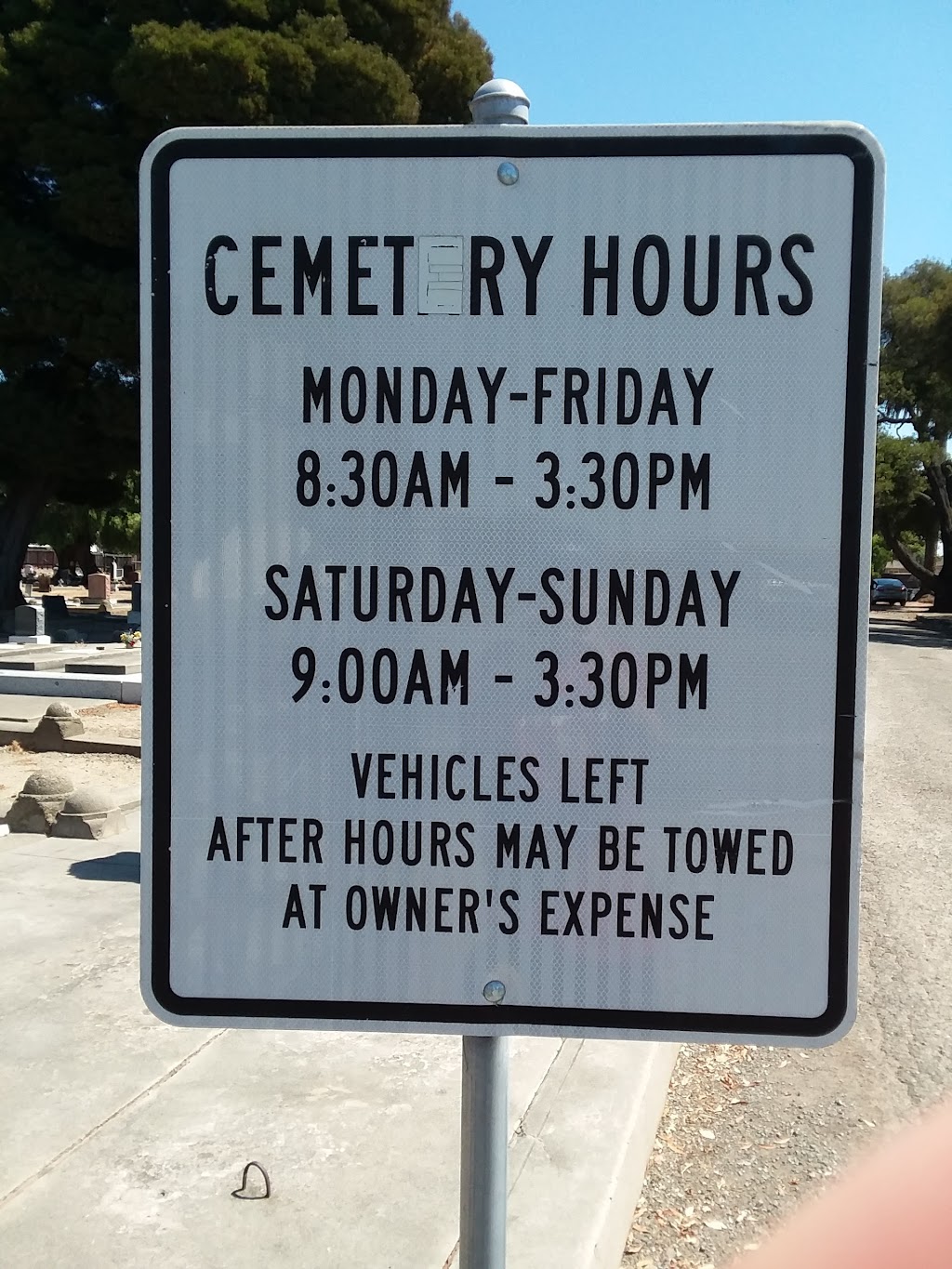 Holy Spirit Cemetery | Central Ave, Fremont, CA 94536, USA | Phone: (510) 797-1660