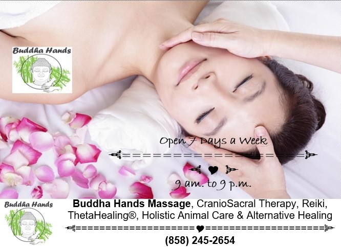 Buddha Hands Massage, CranioSacral Therapy, Reiki/Readings All O | 2121 Casa Grande Street Pasadena, CA, US 91104 | Phone: (858) 245-2654