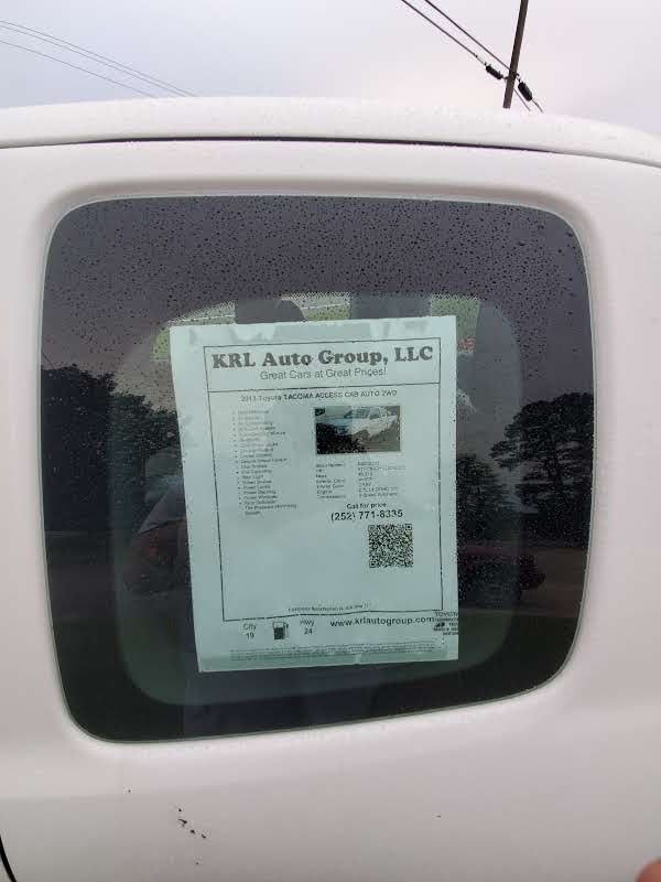 KRL Auto Group, LLC | 1598 Northside Rd, Elizabeth City, NC 27909, USA | Phone: (252) 771-8335