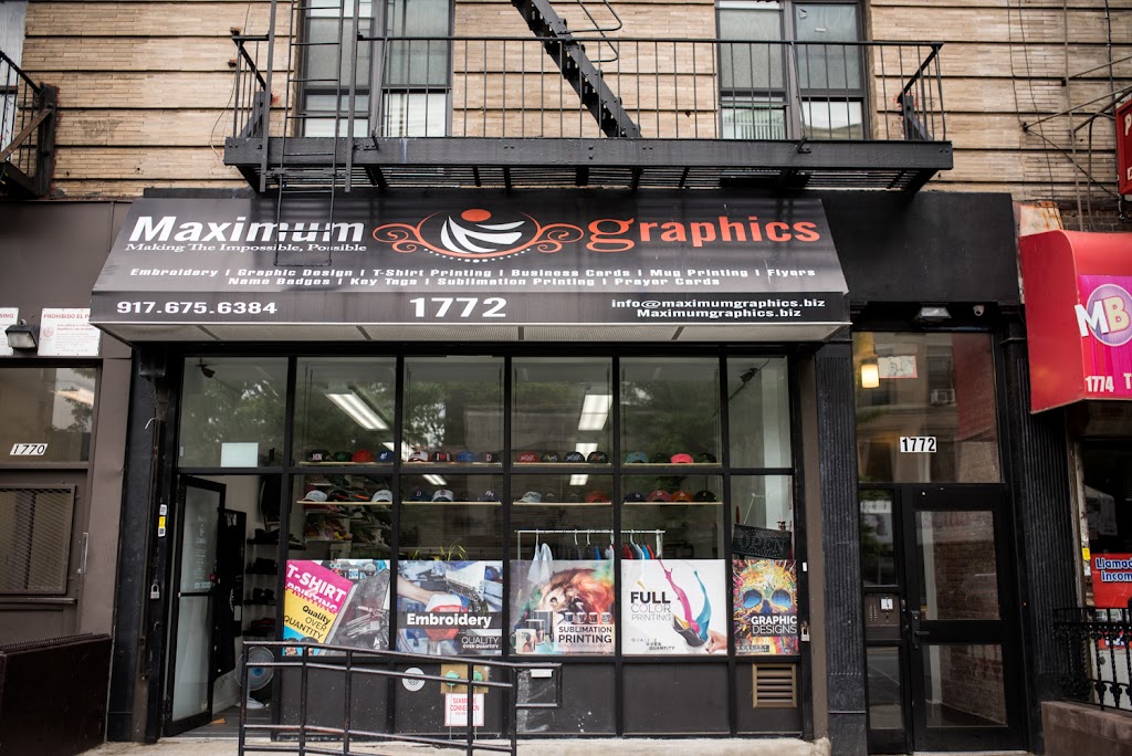 Maximum Graphics | 1772 Amsterdam Ave, New York, NY 10031, USA | Phone: (917) 675-6384