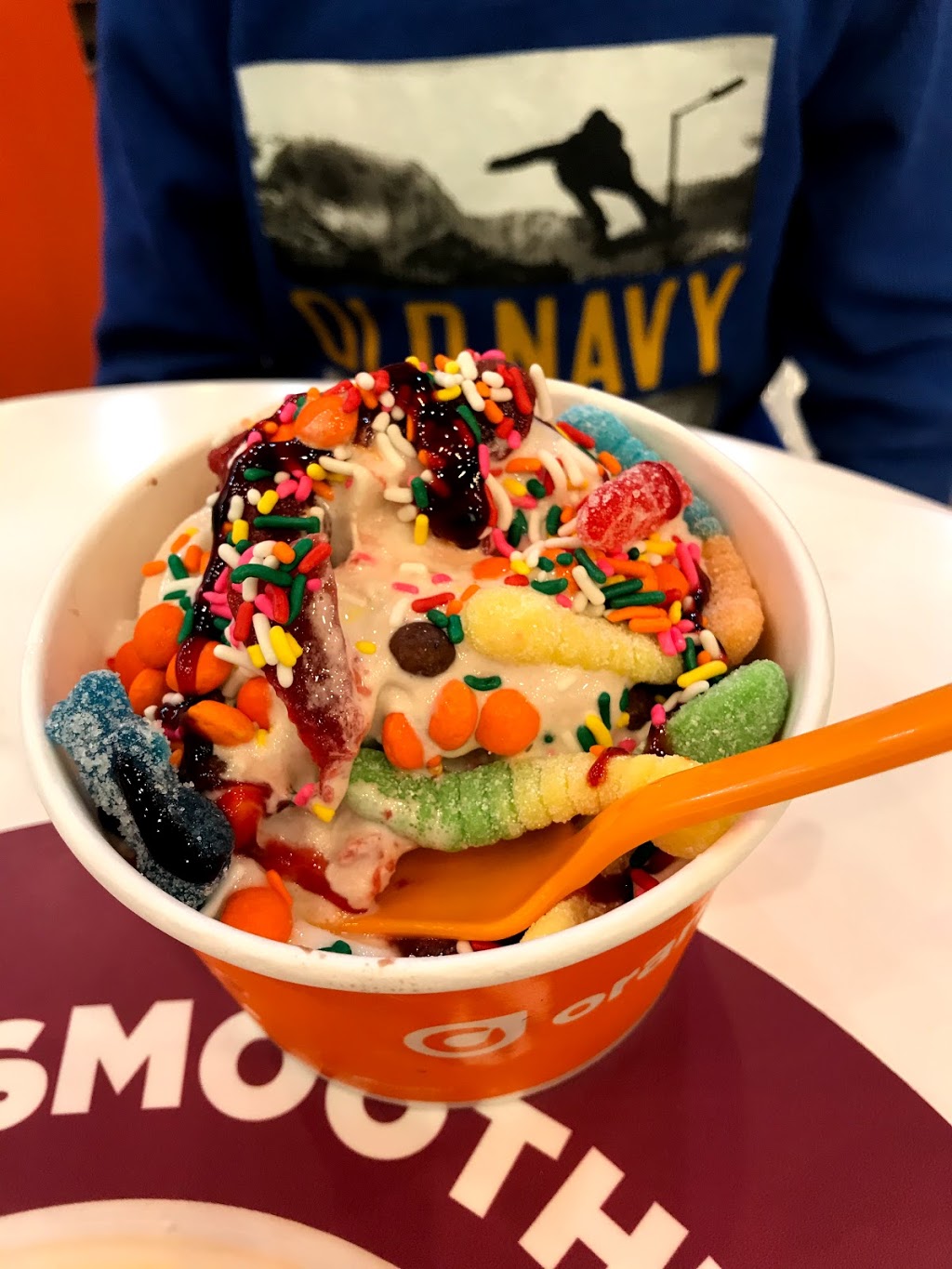 Orange Leaf Frozen Yogurt | 21501 21 Mile Rd, Macomb, MI 48044, USA | Phone: (586) 329-4228