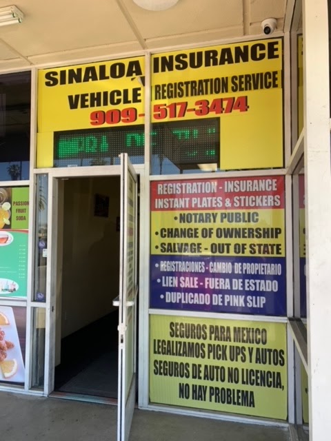 Sinaloa Insurance and Vehicle Registration Service | 2268 S Garey Ave, Pomona, CA 91766, USA | Phone: (909) 517-3474