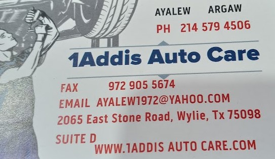 1Addis Auto Care LLC | 2065 E Stone Rd suit D, Wylie, TX 75098, USA | Phone: (214) 579-4506