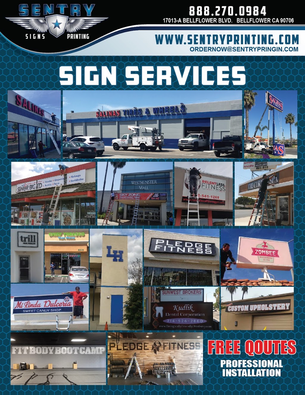 Sentry Signs and Printing | 17013 Bellflower Blvd Suite A, Bellflower, CA 90706 | Phone: (888) 270-0984