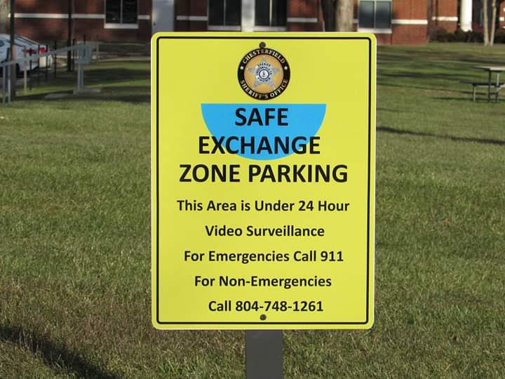 Chesterfield County Safe Exchange Zone | County Courthouse parking lot off of, Lucy Corr Blvd, Chesterfield, VA 23832, USA | Phone: (804) 748-1261