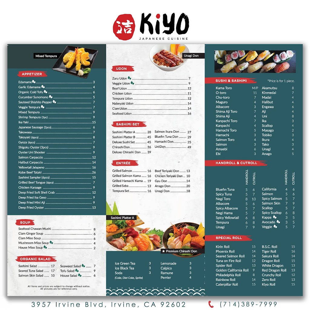 Kiyo Sushi & Sake | 3957 Irvine Blvd Suite 3957, Irvine, CA 92602, USA | Phone: (714) 389-7999