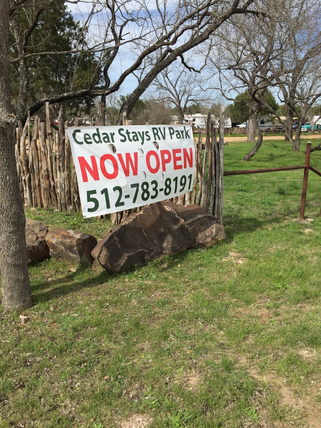 Cedar Stays RV Park | 3380 E, Ranch Rd 1431, Marble Falls, TX 78654 | Phone: (512) 783-8191