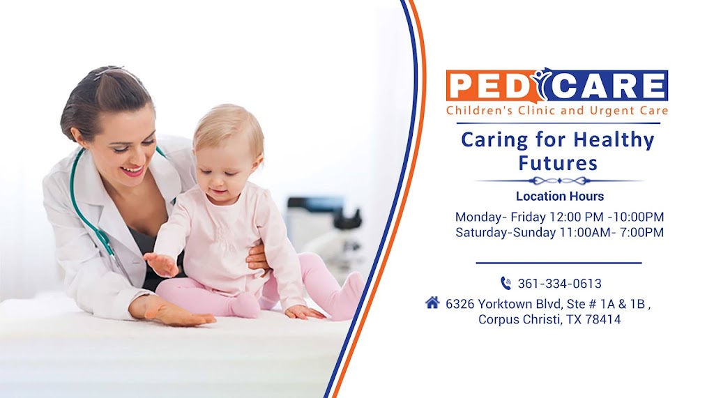 Pedicare Childrens Clinic And Urgent Care | 6326 Yorktown Blvd Ste 1A & 1B, Corpus Christi, TX 78414, USA | Phone: (361) 334-0613