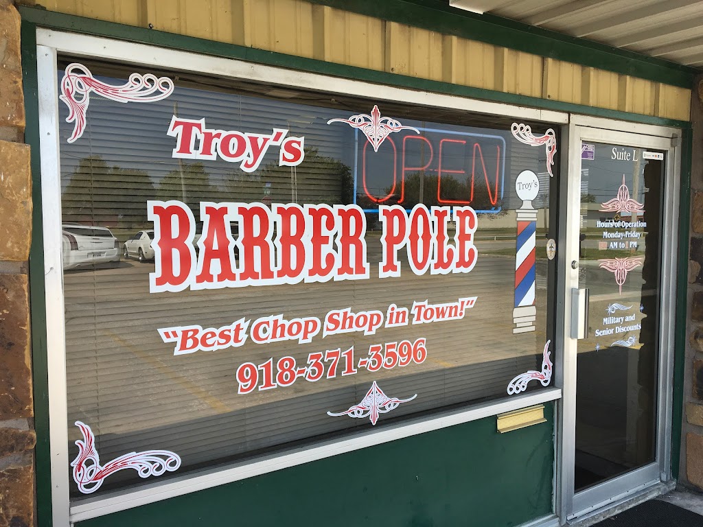 Troys Barber Pole | 11330 N Garnett Rd suite l, Owasso, OK 74055, USA | Phone: (918) 371-3596