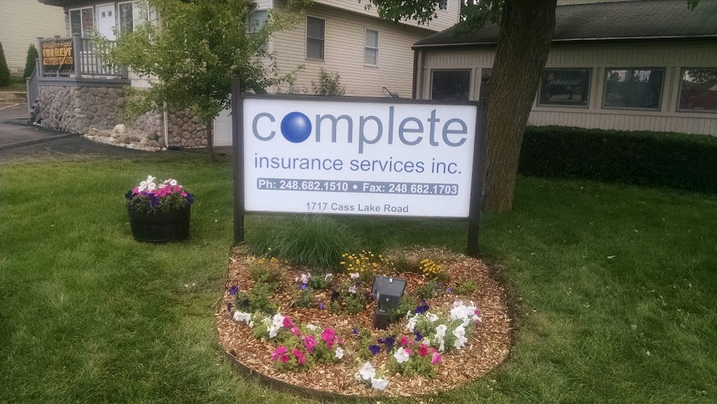 Complete Insurance Services | 1717 Cass Lake Rd, Keego Harbor, MI 48320 | Phone: (248) 682-1510