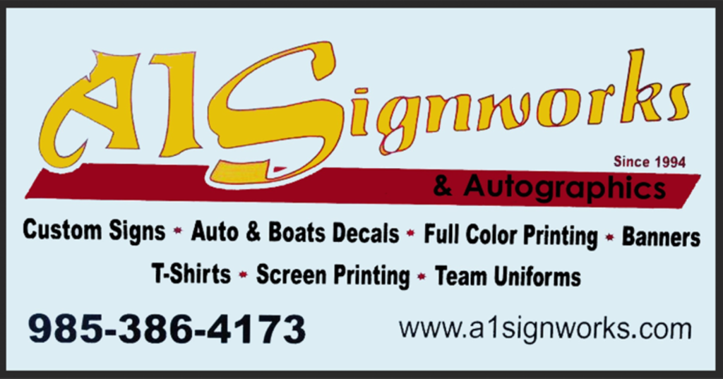 A1 Signworks | 26418 April Ln, Ponchatoula, LA 70454, USA | Phone: (985) 386-4173