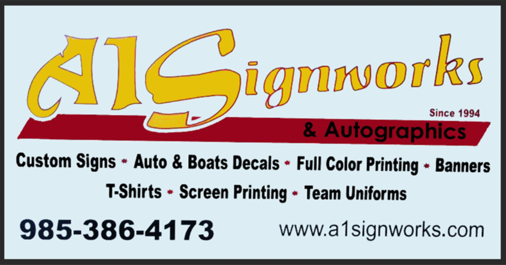 A1 Signworks | 26418 April Ln, Ponchatoula, LA 70454 | Phone: (985) 386-4173