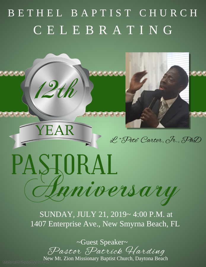 Bethel Baptist Church | 1407 Enterprise Ave, New Smyrna Beach, FL 32168, USA | Phone: (386) 427-8889
