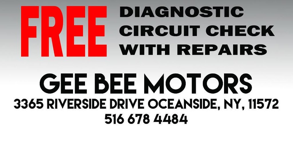 Gee Bee Motors | 3365 Riverside Dr, Oceanside, NY 11572, USA | Phone: (516) 678-4484