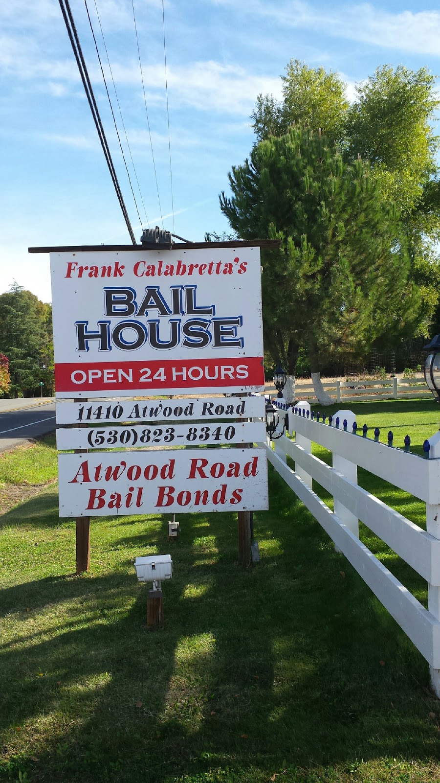 Frank S. Calabrettas Bail House | 11410 Atwood Rd, Auburn, CA 95603, USA | Phone: (530) 823-8340