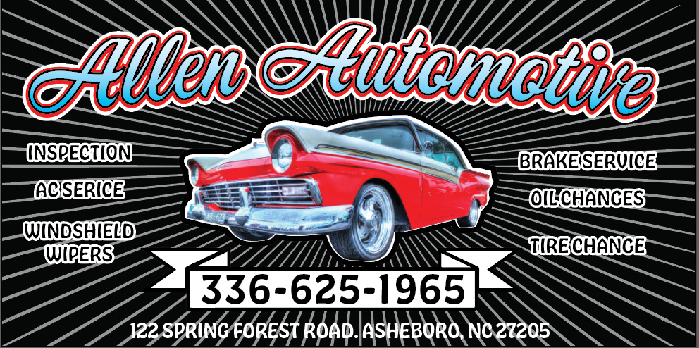 Allen Automotive | 122 Spring Forest Rd, Asheboro, NC 27205, USA | Phone: (336) 625-1965