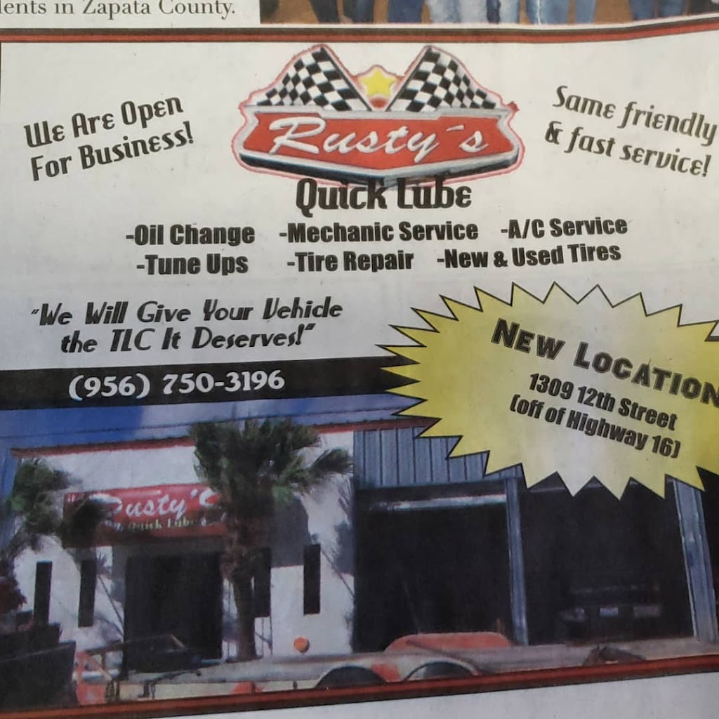 Rustys Quick Lube | 1309 12th St, Zapata, TX 78076, USA | Phone: (956) 750-3196