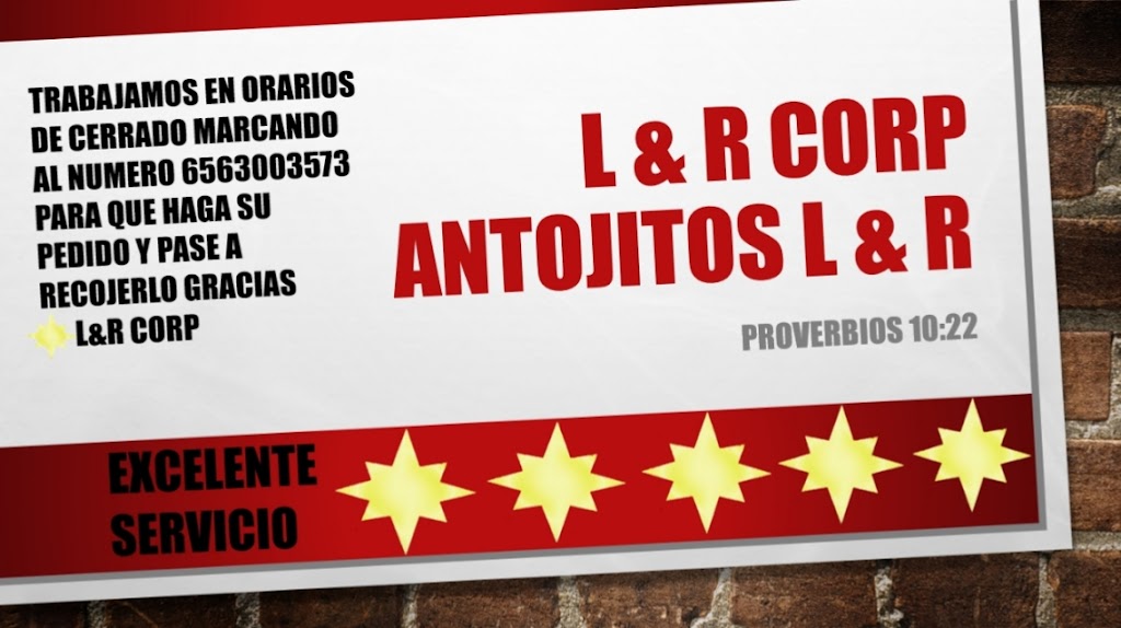 L&R Corp | Calle Oasis de Burgos 2211-39, Oasis, 32664 Cd Juárez, Chih., Mexico | Phone: 656 300 3573