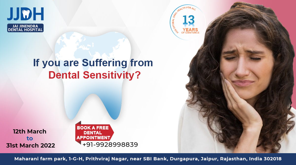 Jai Jinendra Dental Hospital | Maharani farm 1-G-H, Dalda Factory Rd, near SBI Bank, Prithviraj Nagar, Durgapura, Jaipur, Rajasthan 302018, India | Phone: (992) 899-8839