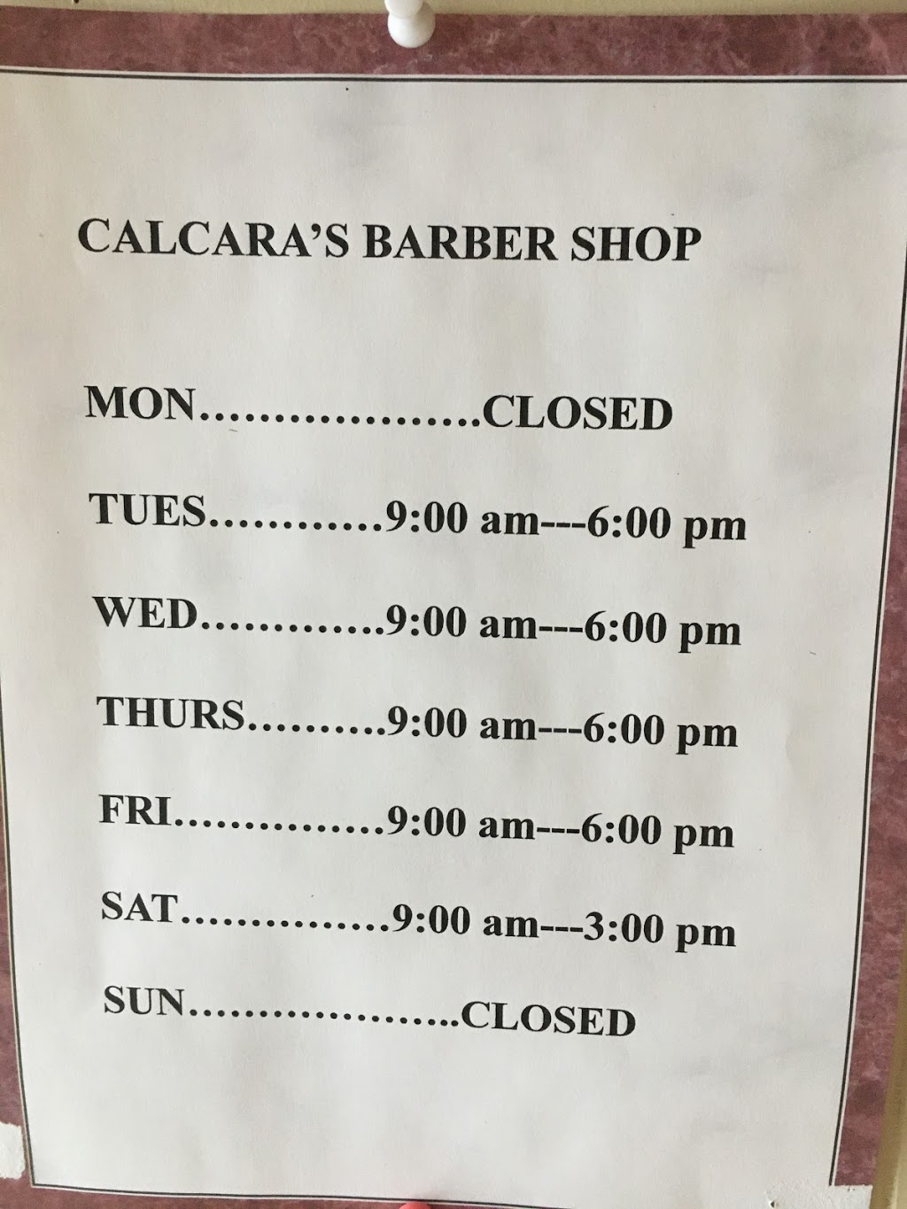 Calcara’s Barber & Styling | 1169 Freedom Rd, Cranberry Twp, PA 16066, USA | Phone: (724) 776-4644