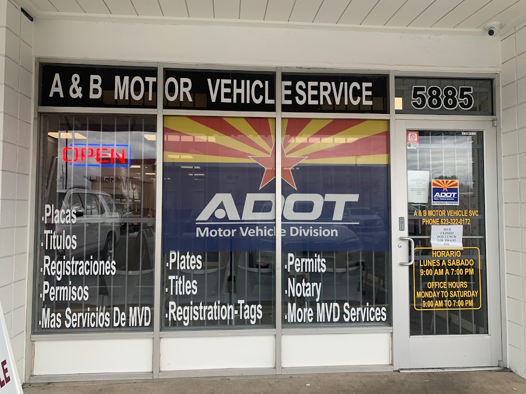 A & B MOTOR VEHICLE SERVICES | 5885 W Indian School Rd, Phoenix, AZ 85031, USA | Phone: (623) 322-0172