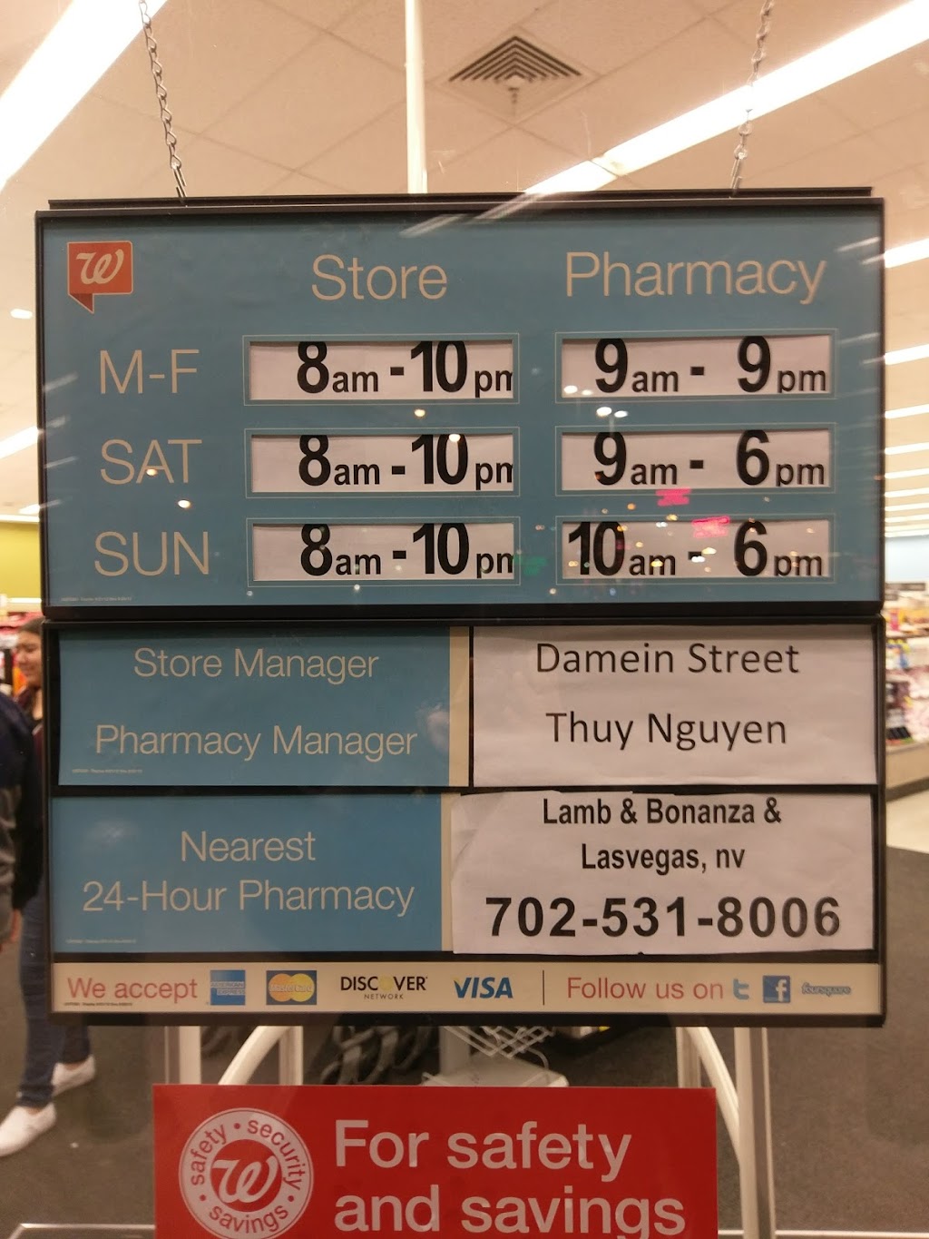 Walgreens Pharmacy | 6650 E Lake Mead Blvd, Las Vegas, NV 89156, USA | Phone: (702) 438-2744