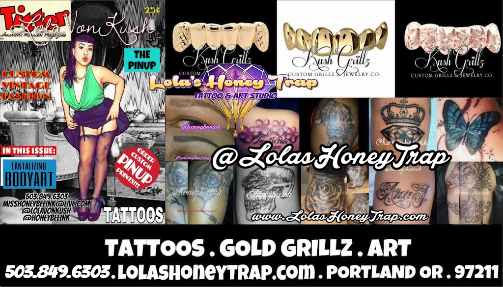 Lola’s Honey Trap Tattoo & Art Studio | 5516 N Mississippi Ave, Portland, OR 97217, USA | Phone: (503) 894-6137