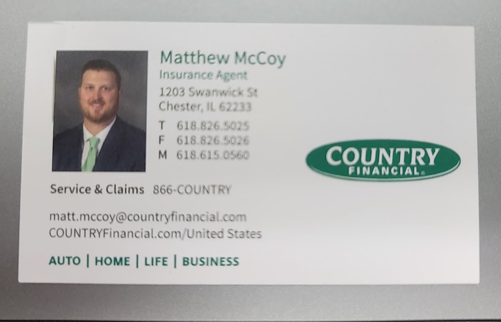 Matt McCoy - COUNTRY Financial Agent | 1203 Swanwick St, Chester, IL 62233, USA | Phone: (618) 826-5025