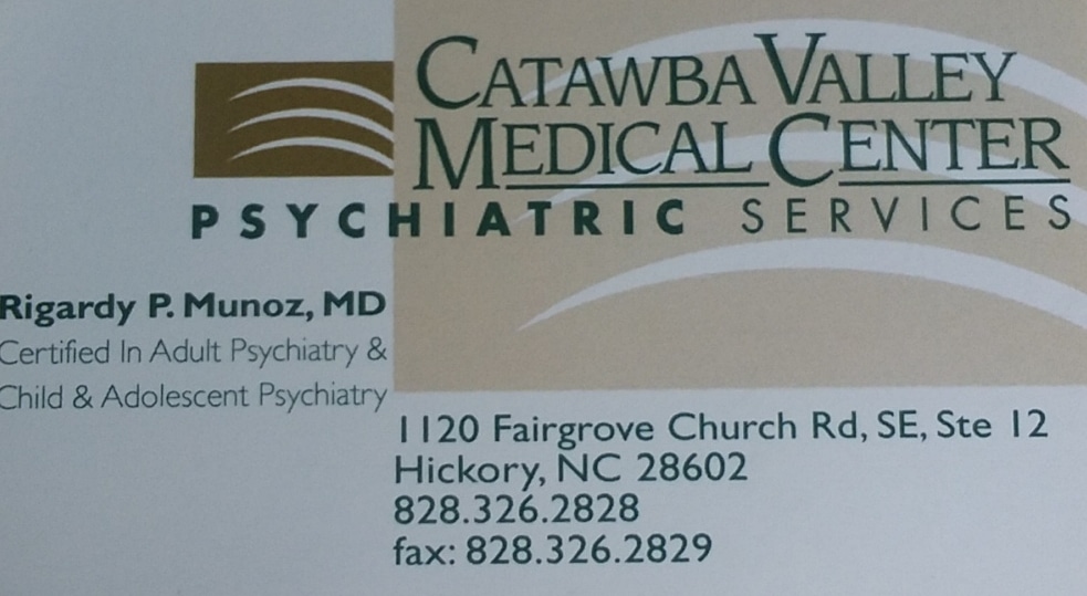 Catawba Valley Psychiatric Services | 1120 Fairgrove Church Rd SE # 12, Hickory, NC 28602, USA | Phone: (828) 326-2828