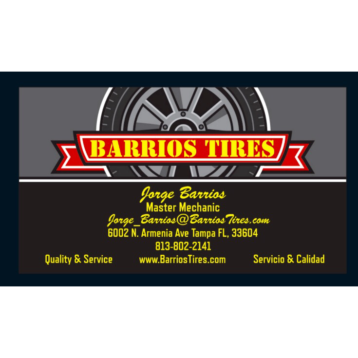 Barrios Tires & Brakes | 6002 N Armenia Ave, Tampa, FL 33604, USA | Phone: (813) 802-2141