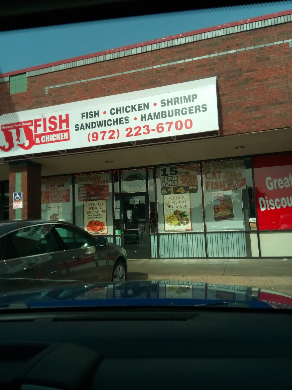 JJ Fish & Chicken | 3250 W Pleasant Run Rd #220, Lancaster, TX 75146, USA | Phone: (972) 223-6700