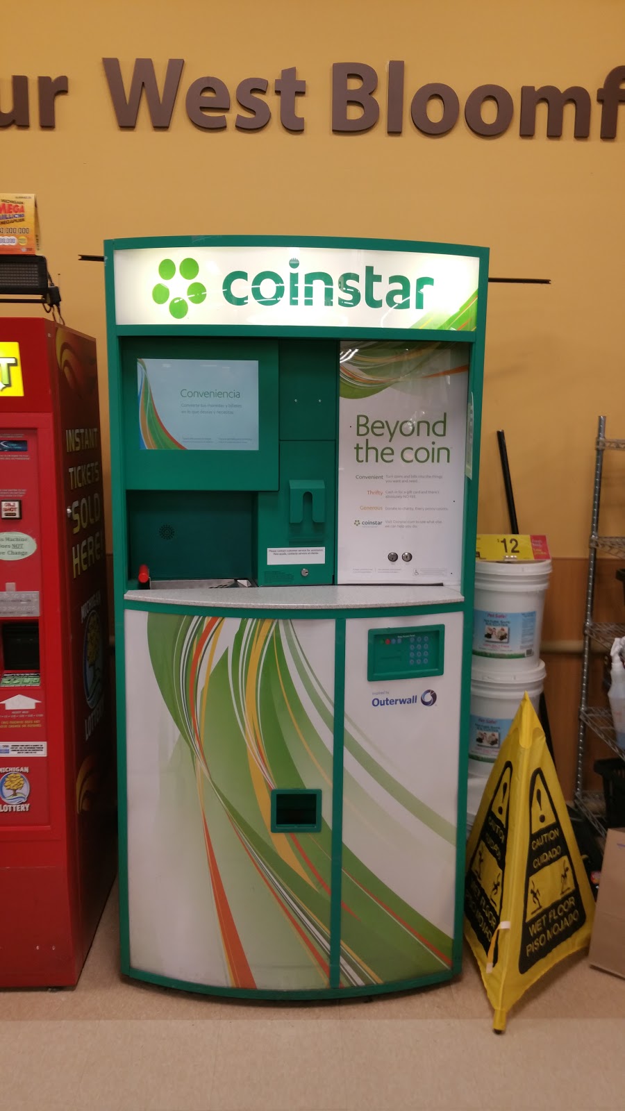 Coinstar Kiosk | Kroger - Michigan, 4395 Orchard Lake Rd, West Bloomfield Township, MI 48323, USA | Phone: (800) 928-2274