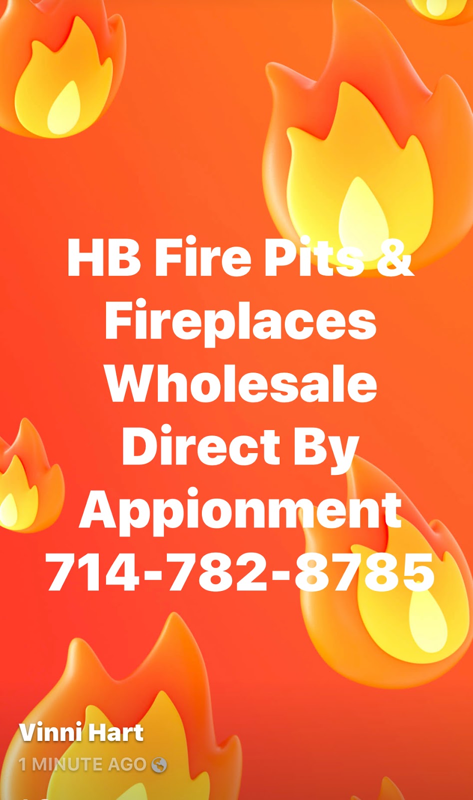 Huntington Beach Fire Pits & Fireplace Wholesale direct by apptmnt | 7712 Talbert Ave STE E, Huntington Beach, CA 92646, USA | Phone: (714) 782-8785