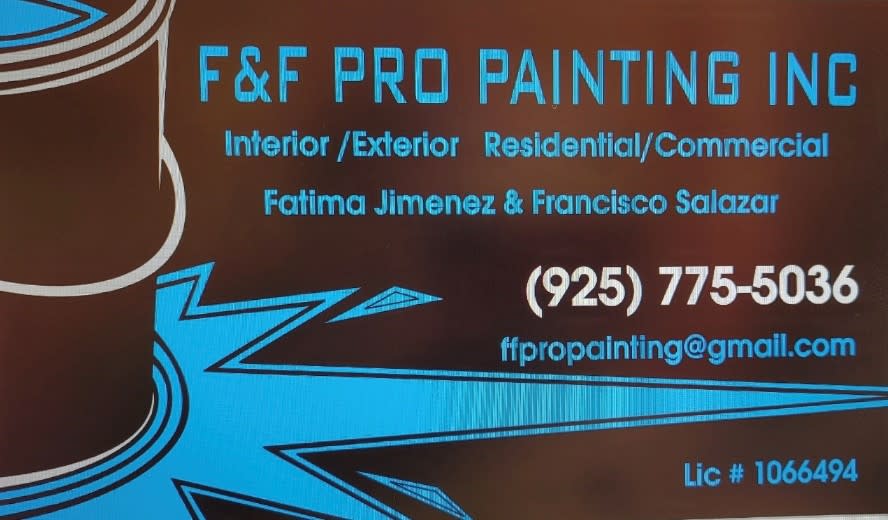 F & F PRO PAINTING INC | 2421 Cerritos Rd, Brentwood, CA 94513, USA | Phone: (925) 775-5036