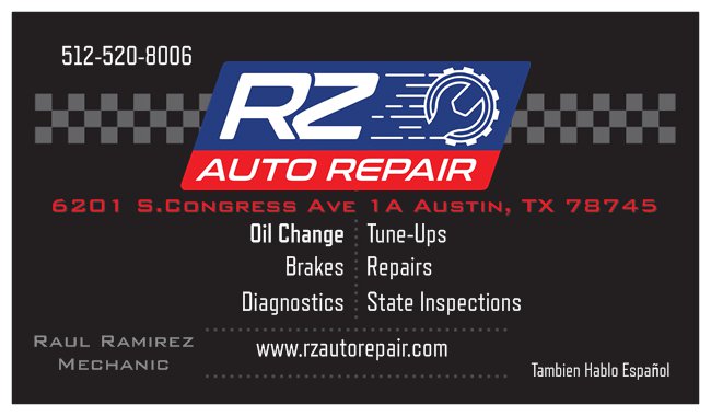 RZ AUTO REPAIR | 6201 S Congress Ave #1a, Austin, TX 78745, USA | Phone: (512) 520-8006