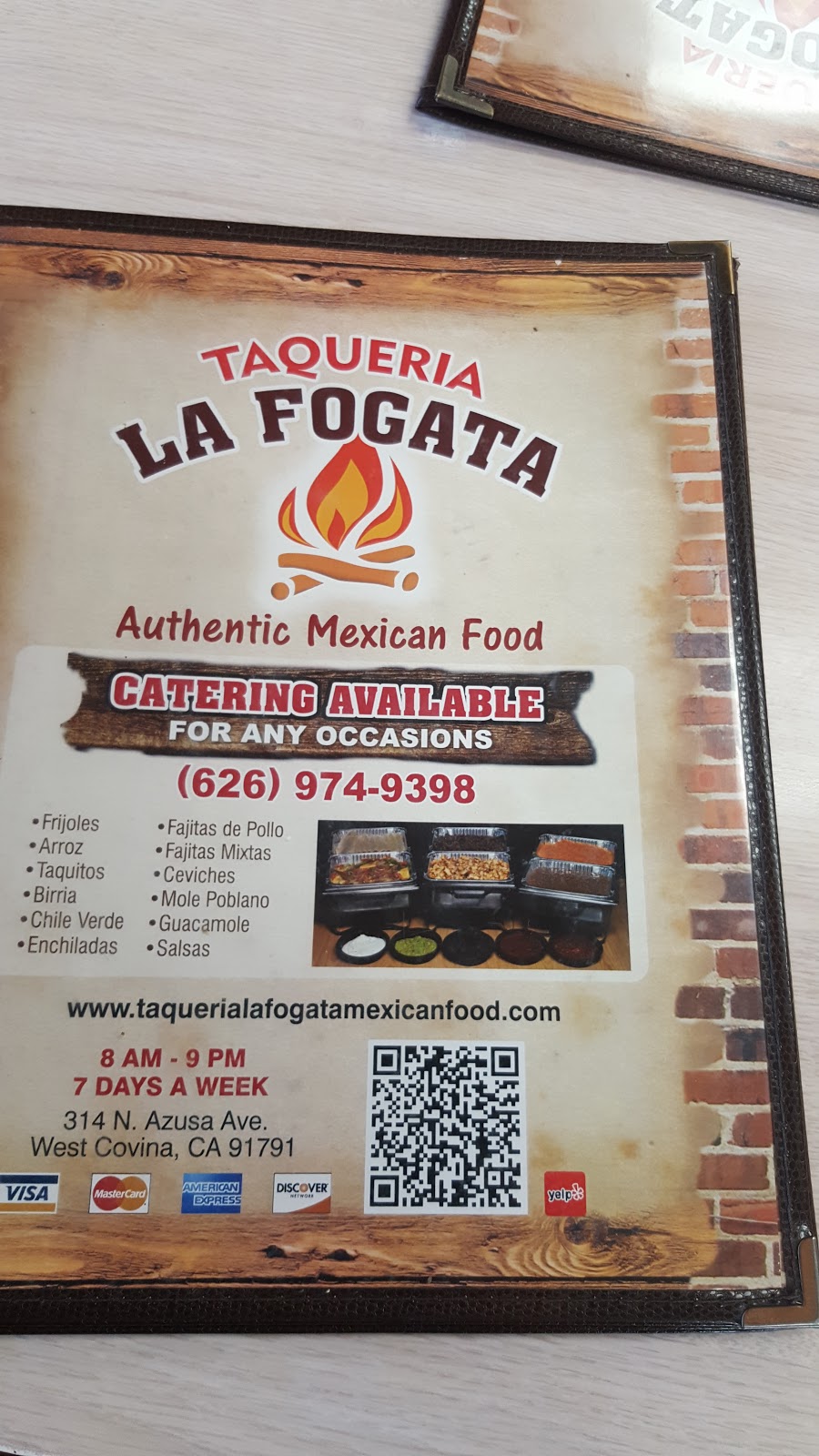 Taqueria La Fogata | 314 N Azusa Ave, West Covina, CA 91791, USA | Phone: (626) 974-9398