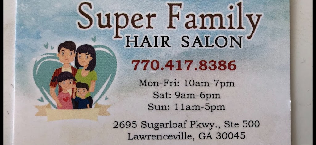 Super Family Hair Salon | 2695 Sugarloaf Pkwy #500, Lawrenceville, GA 30045, USA | Phone: (770) 417-8386