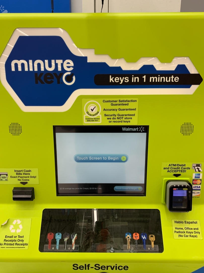 Minute Key | 240 Wal-Mart Way, Maysville, KY 41056, USA | Phone: (606) 301-1592