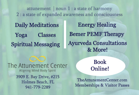 The Attunement Center | 3909 E Bay Dr #215, Holmes Beach, FL 34217, USA | Phone: (941) 779-2289
