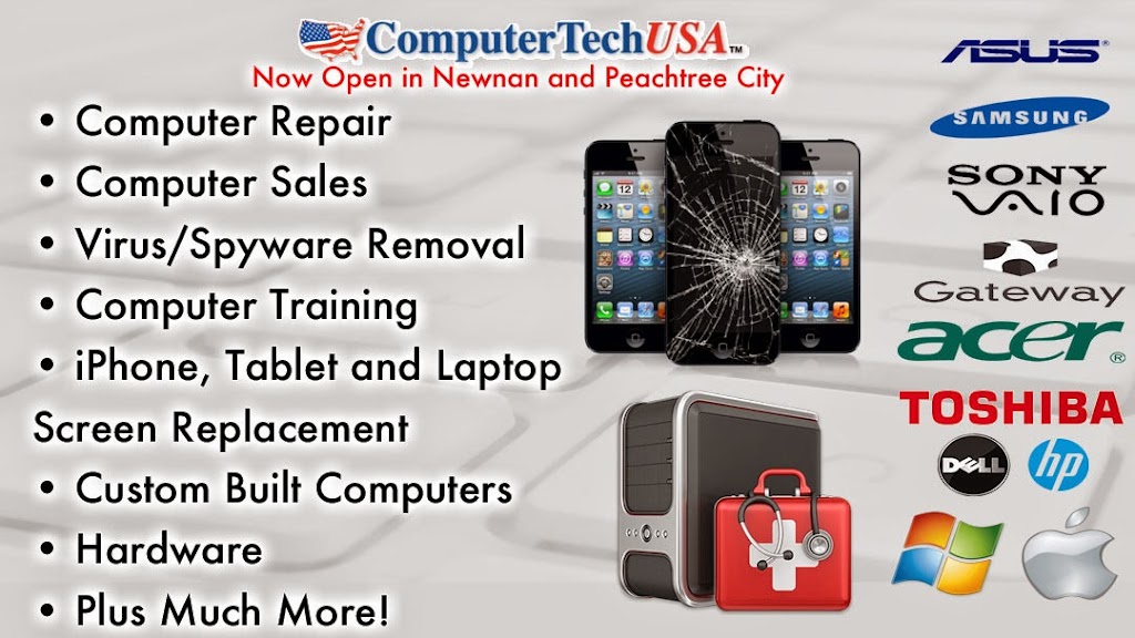 Computer Tech USA Peachtree City GA | 2864-A, GA-54, Peachtree City, GA 30269, USA | Phone: (678) 545-4131