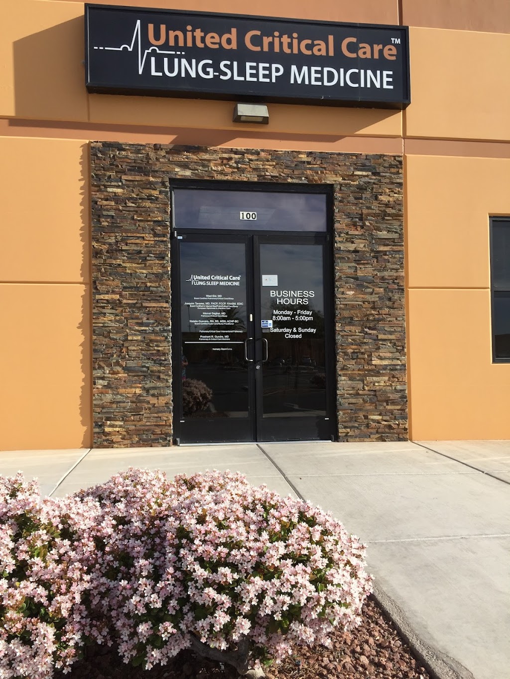 United Critical Care Lung and Sleep Medicine | 6040 S Fort Apache Rd Suite 100, Las Vegas, NV 89148, USA | Phone: (702) 476-4900