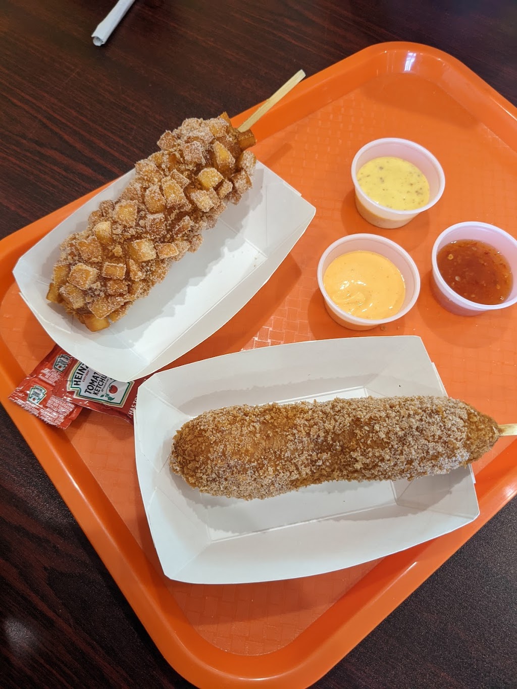Kong Dog Korean style corndogs and bubble tea | 12335, H, Georgia Ave, Silver Spring, MD 20906, USA | Phone: (301) 933-0614