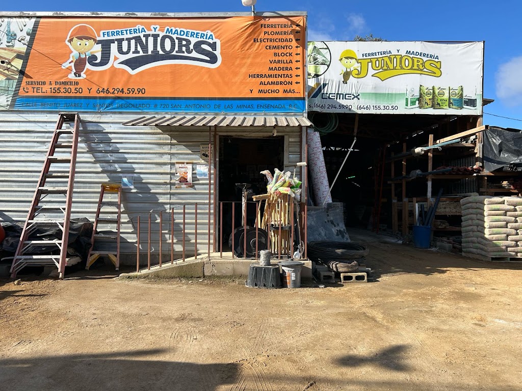 Ferretería y Maderería Juniors | 22766 San Antonio de las Minas, 22766 Ensenada, B.C., Mexico | Phone: 646 155 3050