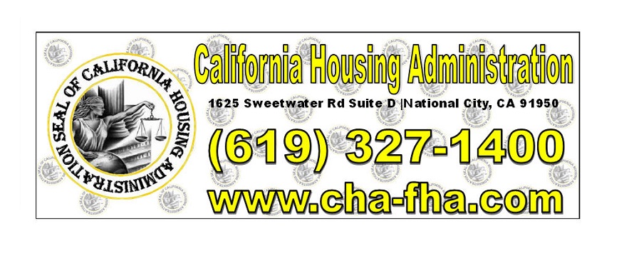 California Housing Administration | 1625 Sweetwater Rd Suite D, National City, CA 91950, USA | Phone: (619) 327-1400