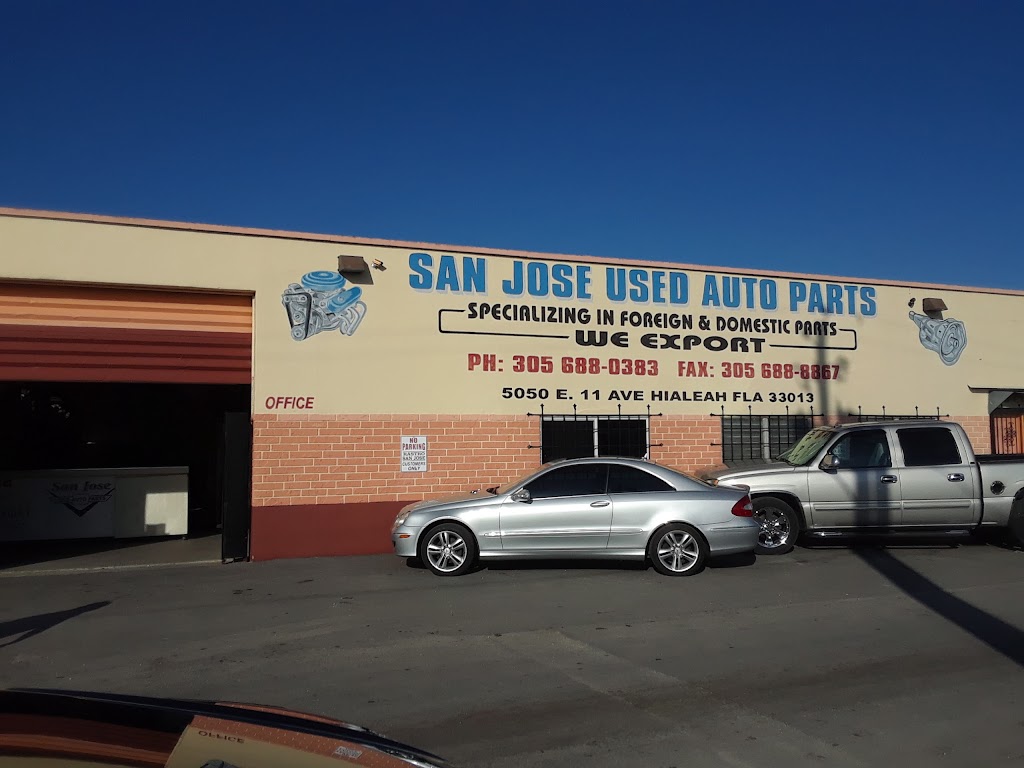 San Jose Used Auto Parts Inc | 5050 E 11th Ave, Hialeah, FL 33013 | Phone: (305) 688-0383