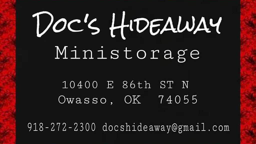 Docs Hideaway Mini Storage | 10400 East 86th St N, Owasso, OK 74055, USA | Phone: (918) 272-2300