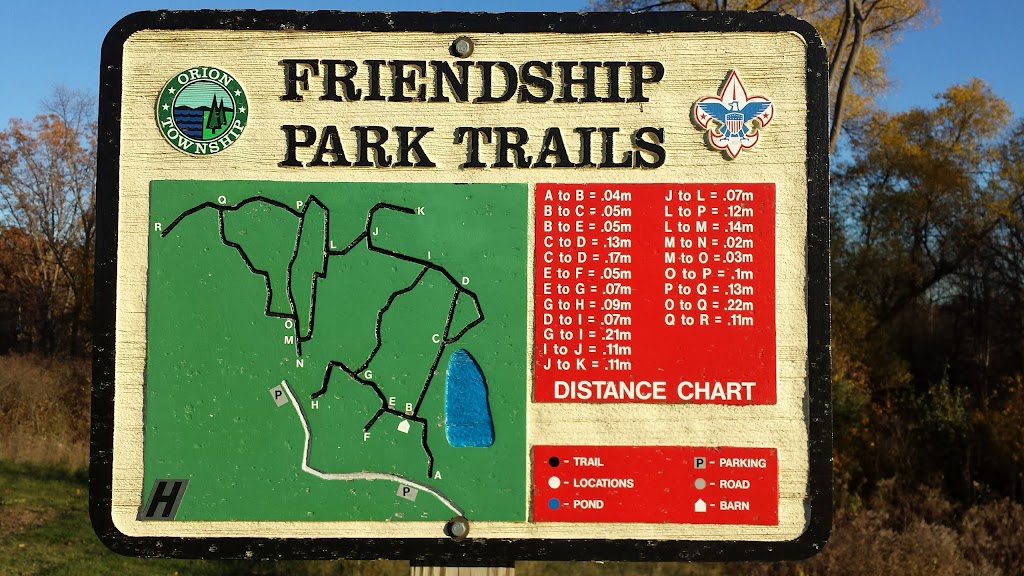 Friendship Park | 3380 Clarkston Rd, Lake Orion, MI 48362, USA | Phone: (248) 391-0304