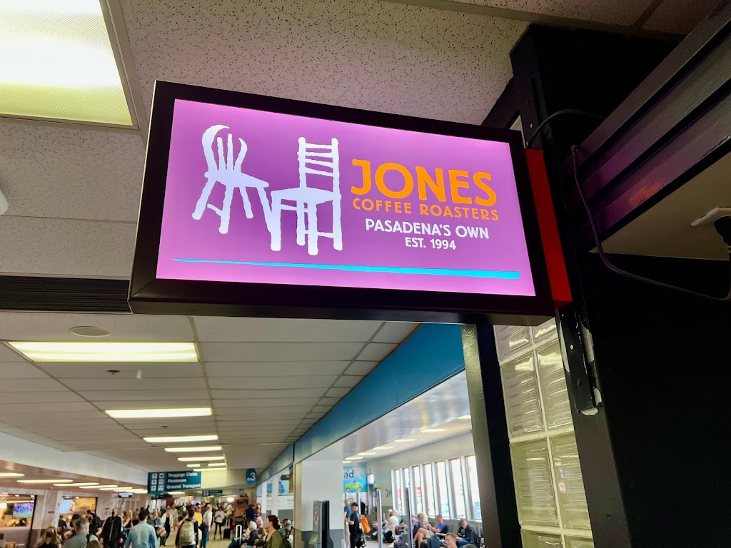 Jones Coffee Roasters | Hollywood Burbank Airport (BUR), Terminal, 2627 N Hollywood Way, Burbank, CA 91505 | Phone: (818) 840-8840