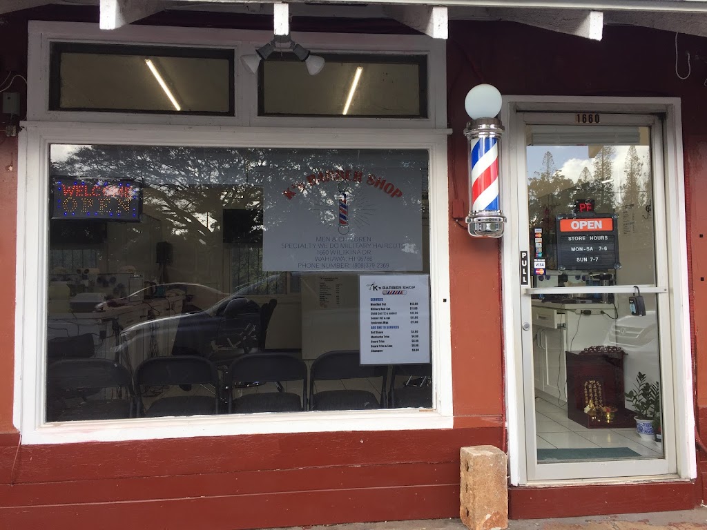 K’s barbershop | 1660 Wilikina Dr, Wahiawa, HI 96786, USA | Phone: (808) 379-2369