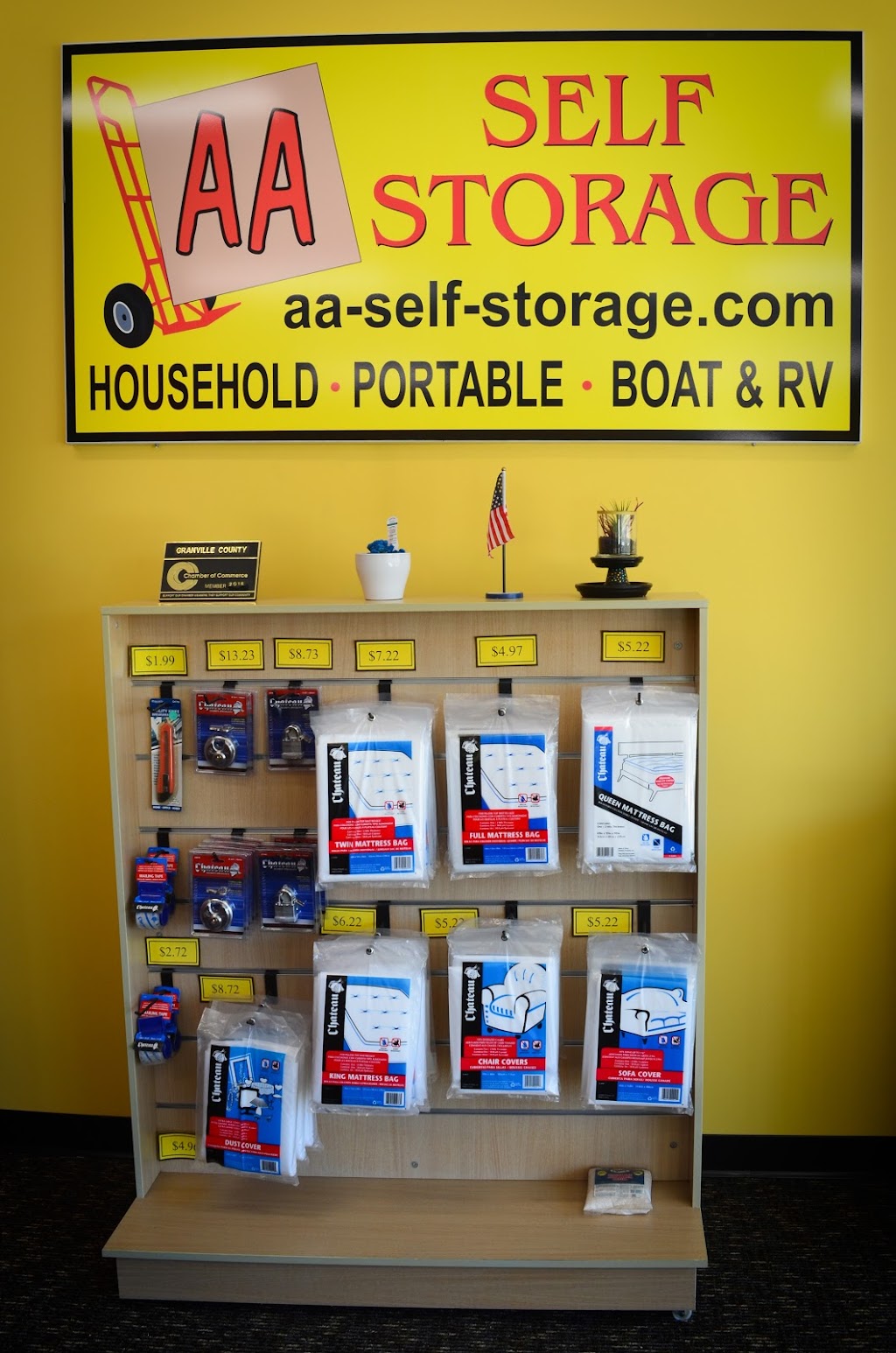 AA Self Storage | 120 E Industry Dr, Oxford, NC 27565, USA | Phone: (919) 690-8822